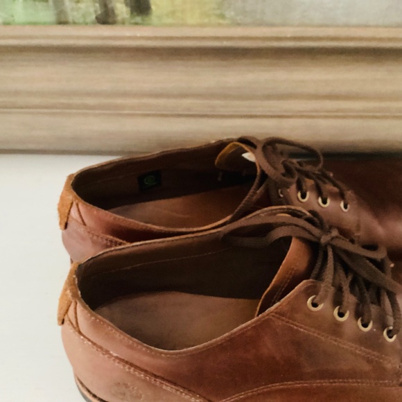 Men\'s Timberland Mirror fit System brown leather lace-up shoes size 11 office main image 8